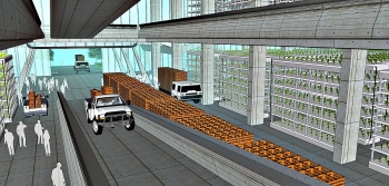 11 Hydroponic farm - Interior- Bio-Morfometrico 