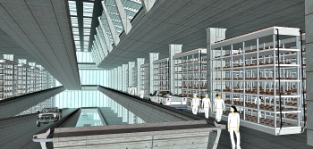 13 Hydroponic farm - Interior- Bio-Morfometrico 