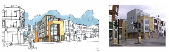 Cremer Street - 3D sketch view along Kingsland Road