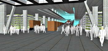 9 Hydroponic farm - Interior- Bio-Morfometrico 